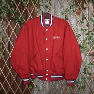 Medium - Vintage Y2K DeLong 1990s embroider Varsity jacket